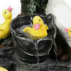 WHF853 LUXEN HOME Fountain Duck Family Bath Patio Cascade #3