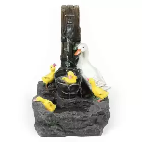 WHF853 LUXEN HOME Fountain Duck Family Bath Patio Cascade