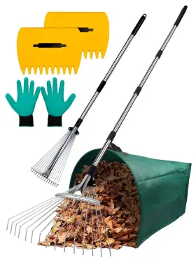 MA-LR01 MAIPROO Leaf Rake Set Garden Handle