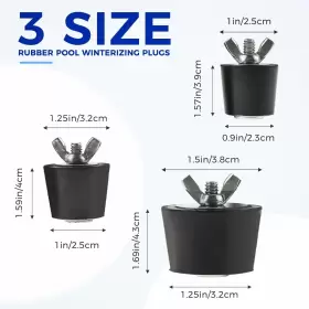 752349319922 MOOTVGOO Rubber Pool Winterizing Plugs Swimming #2