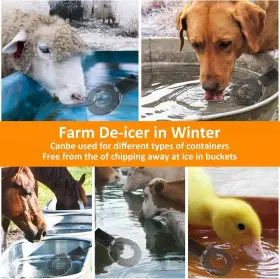 717019294725 MUZIKIN Utility Icer Bird Bath Poultry Livestock #3