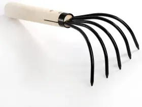 N-5TINECLAWRAKE-2P NICUNOM Pack Claw Rake Cultivator Wooden #3
