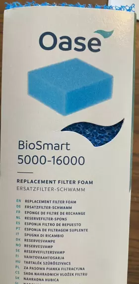 5000-16000 OASE Biosmart Filter Foam Prepaid #2 5000-16000 OASE Biosmart Filter Foam Prepaid #2