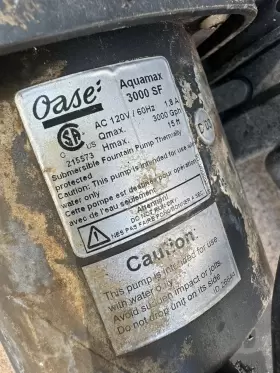 706759575003 OASE Aquamax Eco Pond Waterfall Pump #2 706759575003 OASE Aquamax Eco Pond Waterfall Pump #2