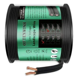 OFSPT-2C100FT-18G OFTENWISH Voltage Landscape Lighting Wire