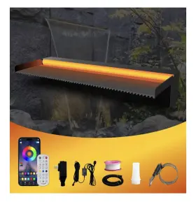 614170447529 PAMOPAMO Pool Pond Waterfall Spillway Steel Led