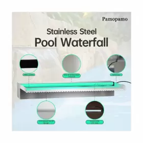 PO-1090 PAMOPAMO Pond Spillway Waterfall Steel Pool Fountain #3