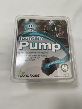 PF140 POND BOSS Fountain Pump Cord Up Gallons Hour