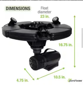 PROFTN51003L POND BOSS Floating Fountain Led Light Box