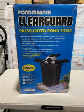 05625 PONDMASTER Clearguard Pressurized Pond Filter Uv Light