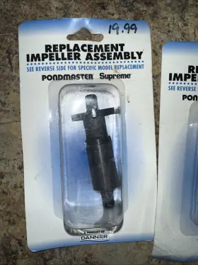 12555 PONDMASTER Impeller Pump Pond Rotor Shaft