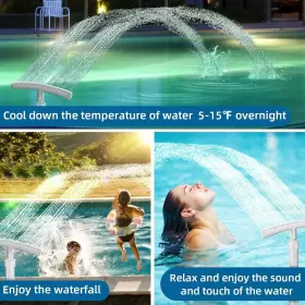WMPQ001 QOCNAM Dual Spray Pool Fountain Cooling Relaxation #2