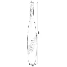 651355033764 QUICKWAY IMPORTS Bottle Floor Vase Cobbled Stone #2 651355033764 QUICKWAY IMPORTS Bottle Floor Vase Cobbled Stone #2