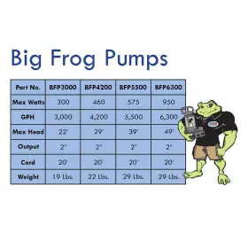 BFP-4200 SAVIO Big Frog Pump #3 BFP-4200 SAVIO Big Frog Pump #3