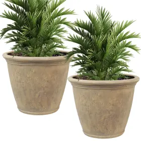 DG-851-2PK SUNNYDAZE DECOR Anjelica Unbreakable Polyresin Set