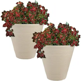 DG-875-2PK SUNNYDAZE DECOR Walter Dual Wall Polyresin Planter