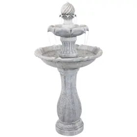 SL-0213-WHITE SUNNYDAZE DECOR Arcade Solar Fountain Battery SL-0213-WHITE SUNNYDAZE DECOR Arcade Solar Fountain Battery