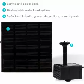 JRS-150 SUNNYDAZE DECOR Solar Fountain Water Pump Lift Kit #3 JRS-150 SUNNYDAZE DECOR Solar Fountain Water Pump Lift Kit #3