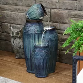 SSS-383 SUNNYDAZE DECOR Tour Vase Ceramic Pot Water Fountain #2 SSS-383 SUNNYDAZE DECOR Tour Vase Ceramic Pot Water Fountain #2
