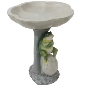WNC-796 SUNNYDAZE DECOR Polyresin Brooding Frog Stone Garden