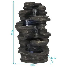 XCA-132311002 SUNNYDAZE DECOR Falls Electric Waterfall Led #3