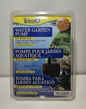 0212810 T-TRA Tetra Water Garden Pump Gallon Ponds Lph