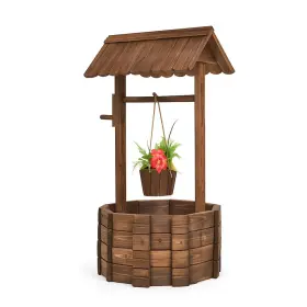 3551-OP TANGKULA Wishing Planter Fashioned Wood Wells Yard