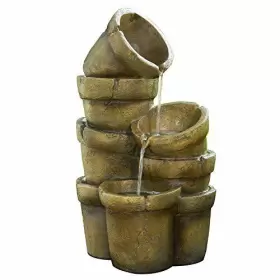 VFD8111 TEAMSON DESIGN CORP Stacked Pots Tiered Floor Pump #2 VFD8111 TEAMSON DESIGN CORP Stacked Pots Tiered Floor Pump #2