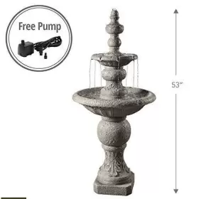 VFD8179 TEAMSON DESIGN CORP Peaktop Tiered Icy Stone Zen Pump #3 VFD8179 TEAMSON DESIGN CORP Peaktop Tiered Icy Stone Zen Pump #3