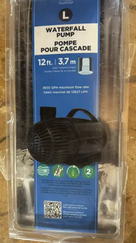 53232 TOTALPOND Waterfall Pump Fountain Pond Tanks #2