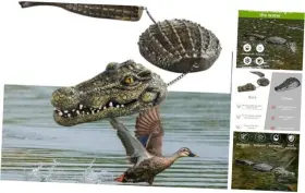 UA10012 UAYBABU Floating Alligator Decoy Crocodile
