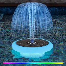 240120B UUFFOO Solar Fountain Bird Bath Lights Led Floating