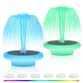240120C UUFFOO Solar Fountain Bird Bath Lights Led Floating