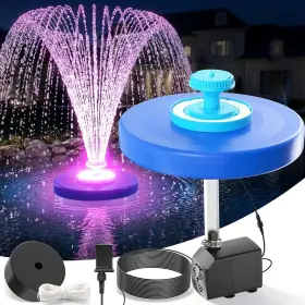 YH-DC1500 VEYNO STORE Pond Fountain Floating Pool Led Lights