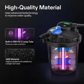 VGPF-1600 VIVOGROW Bio Pressure Pond Filter Uv Light Koi #2 VGPF-1600 VIVOGROW Bio Pressure Pond Filter Uv Light Koi #2