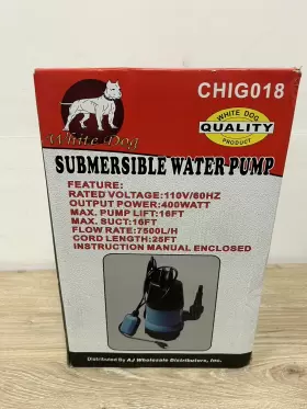CHIGO18 WHITE DOG Submersible Water Drain Pump Tub Koi Pond #3 CHIGO18 WHITE DOG Submersible Water Drain Pump Tub Koi Pond #3
