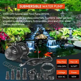 XP1757 X-PARTS Submersible Pond Water Pump Power Cord Lift #2
