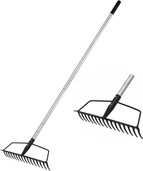 YLUS1147 YEELOR Garden Rake Carbon Steel Bow