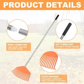 YLUS1155 YEELOR Garden Rake Lawn Gardening Slip #3