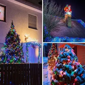 SOLARGREENWIRE-250LED2PK-MC YUHUAYANG Solar Christmas Lights #3