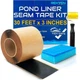 REKVEN Pond Liner Seam Tape Kit - 30 Feet x 3 Inch - Double Sided Butyl Tape ...