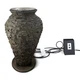 Aquascape Fire and Water Stacked Slate Urn Fountain Feature 58114, Gray Aquascape Fire and Water Stacked Slate Urn Fountain Feature 58114, Gray