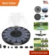 2.5W Solar Bird Bath Fountain Pump Solar Fountain Pump for Bird Bath ...