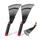DECHOUS 2Pcs Small Hand Rake Garden Tool: Short Handle Plastic Hand Rakes for...