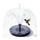 AISITIN 2.5W Solar Bird Bath Fountain Pump, Standard Single, Black 