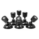 TOTALPOND 52546 Black Auto Dusk-to-Dawn Sensor Waterproof 6 LED Mini Light Kit