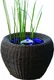POND BOSS PPWUMB10 Mocha Patio Pond Wicker Urn with Blue Light POND BOSS PPWUMB10 Mocha Patio Pond Wicker Urn with Blue Light