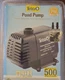 Tetra WGP550 Pond Pump 585 GPH Submersible Freestanding 7.5ft Lift 500gal