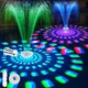 HaiNova 8000mAh Rechargeable Pool Fountain with Lights,2026 Floating Pool Fou...