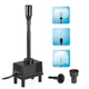 Decdeal Fountain Pump with Lights Led, 10W 160GPH Submersible Water Black Decdeal Fountain Pump with Lights Led, 10W 160GPH Submersible Water Black